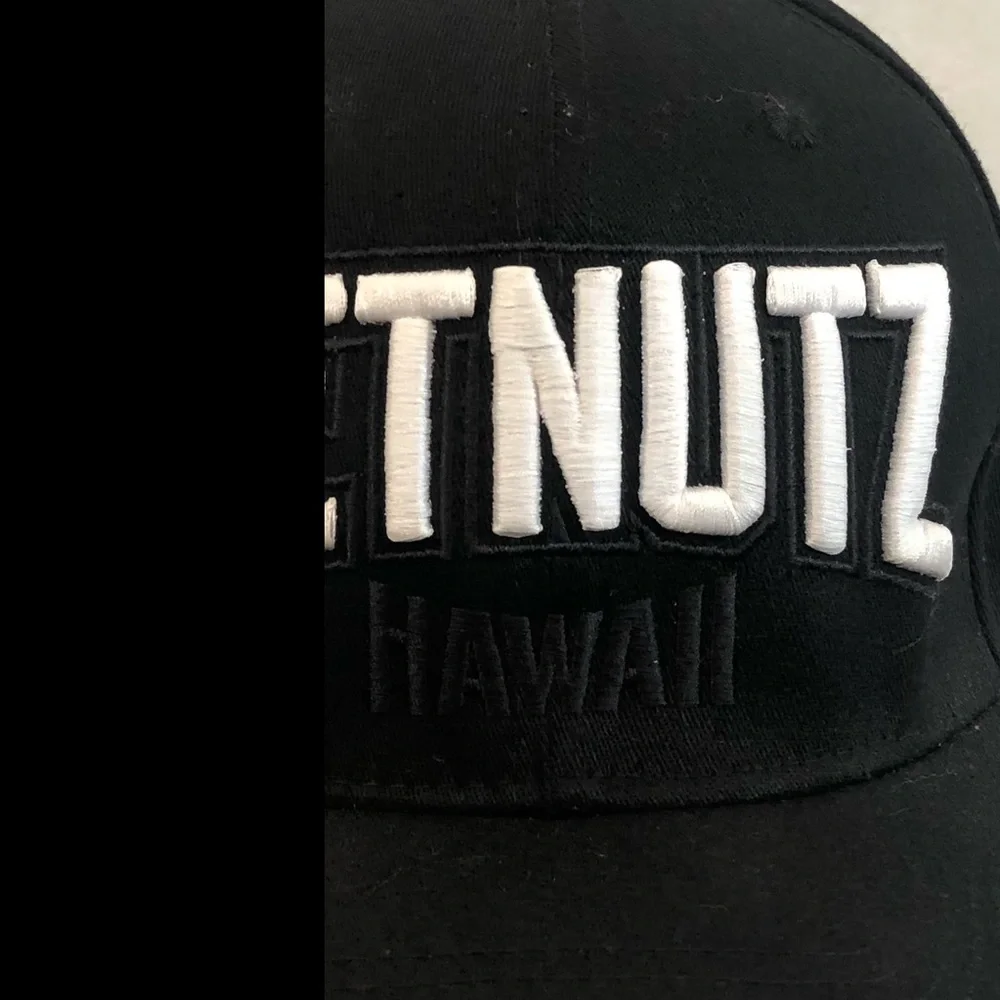 Get Nutz Wear Hawaii Black Rasta Flag Bill Embroidered Snapback Hat Cap OSFM - Picture 3 of 11